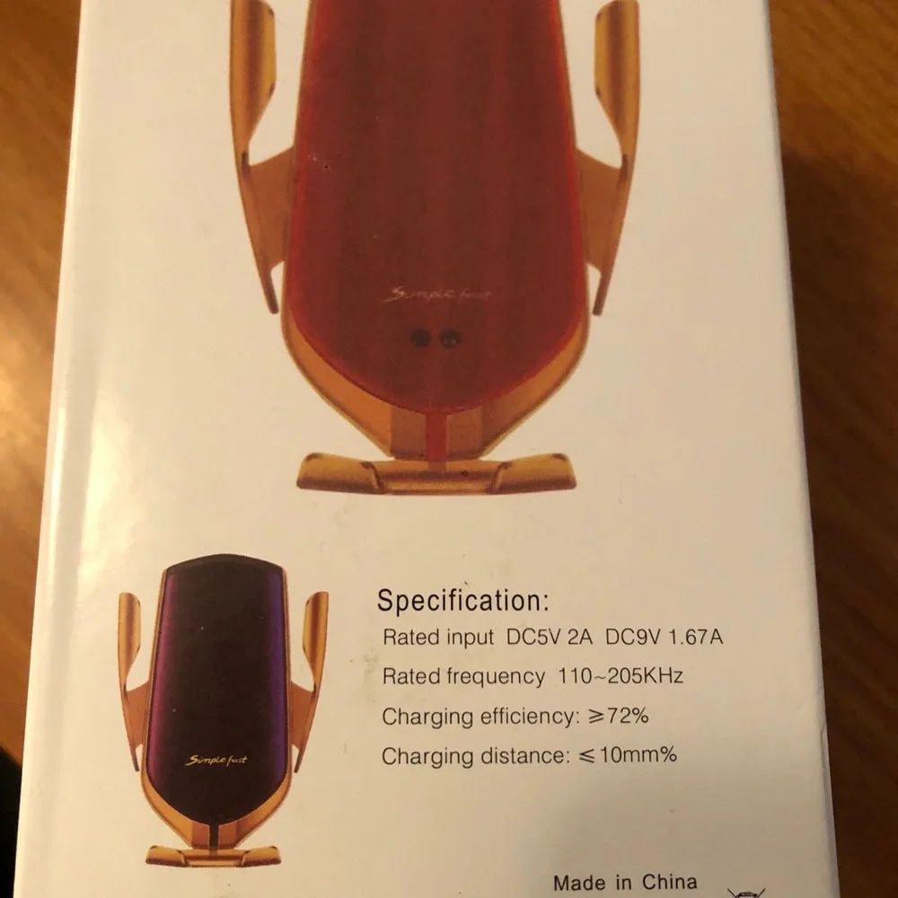 Wireless Phone Charging Car Mount Hands Free Adjustable For Any Phone New In Box